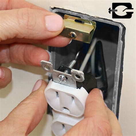 g clip electrical box repair home depot|electrical box screw hole broken.